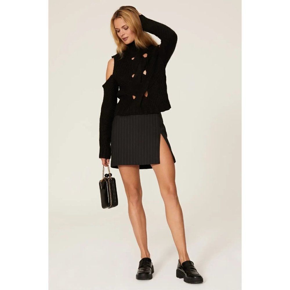 For Love and Lemons Keke Cutout Sweater Size S